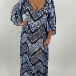 Pool Party Caftan Dress All Points Lead To Navy