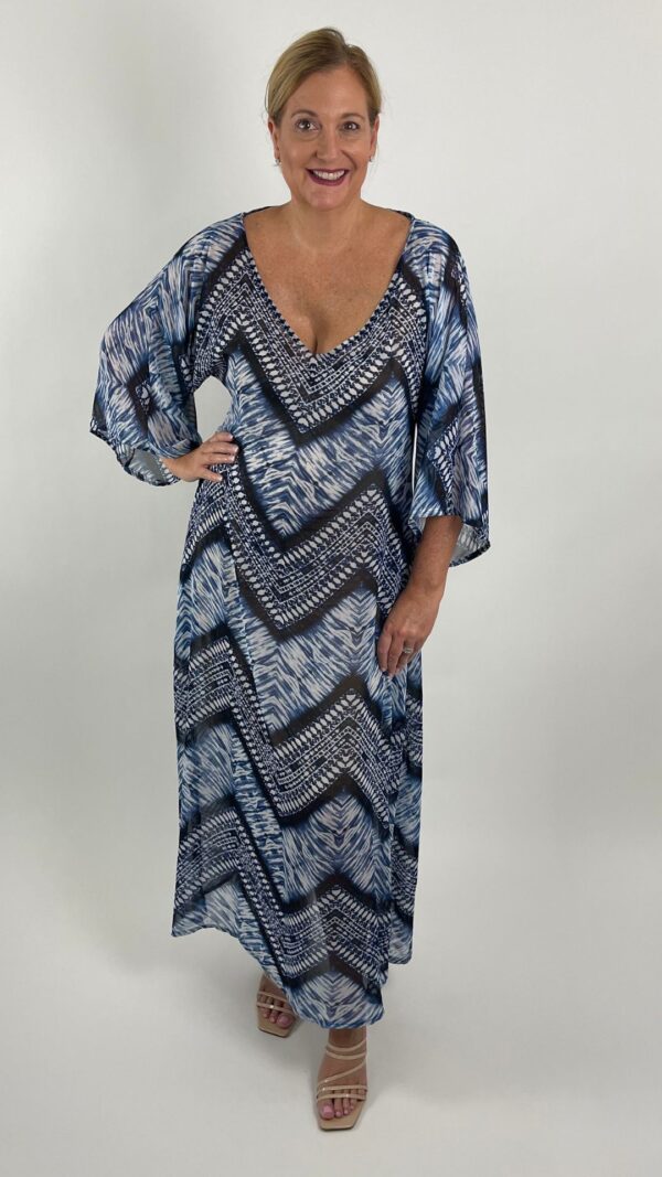 Pool Party Caftan Dress All Points Lead To Navy