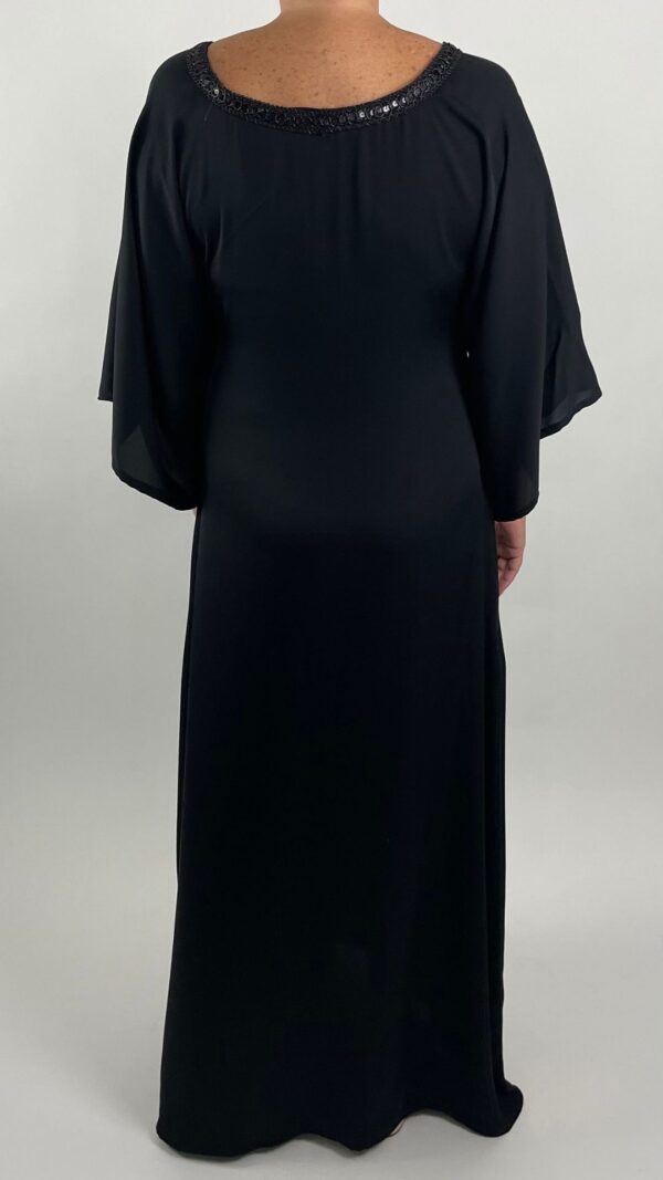 Black Silk Caftan Dress