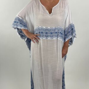 Santorini Embroidered Caftan from Sequin Saturday by Jennifer Risey